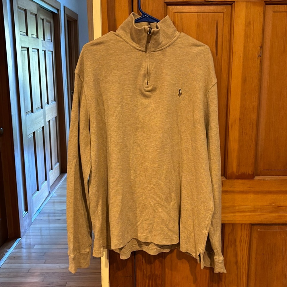 Polo Ralph Lauren Estate Rib 1/4 zip pullover Soft cotton XL